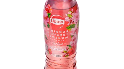 Lipton Herbal Ice Tea Hibiscus & Cherry Blossom fles 50cl