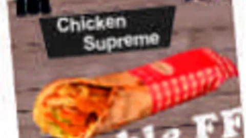Supreme chicken wrap