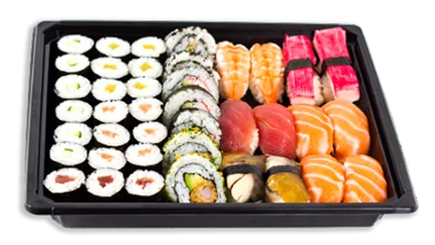 Sushi set 5 box maki/nigiri 40 stuks