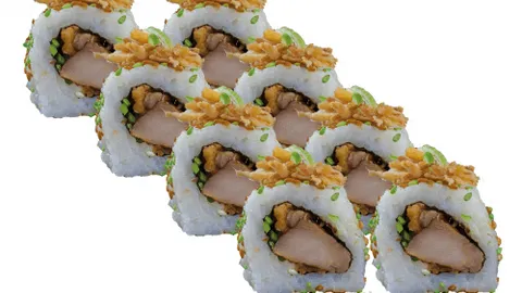 Crispy yakitori roll