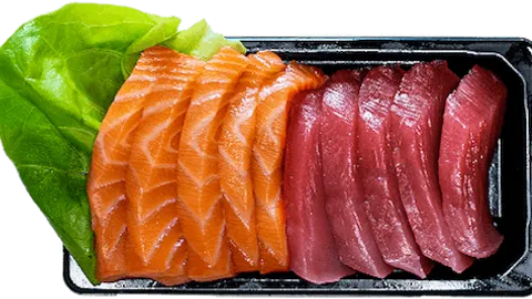 Zalm en tonijn sashimi 10 stuks